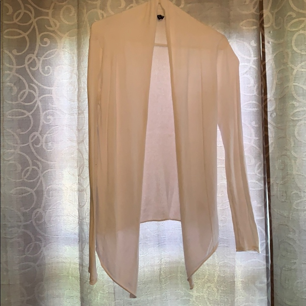 Express white cardigan